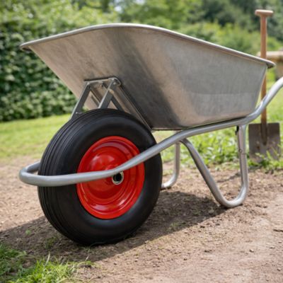 Roue de Brouette Increvable  3.50-6    260Kg + Axe  20mm
