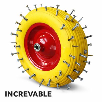 Roue de Brouette Increvable  3.50-8    260Kg + Axe  20mm
