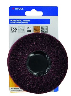 Roue Abrasive Mousse Tivoly Pour Perceuse - Grain Moyen - Ø 127 X 13 Mm | Nettoyage & Ponçage