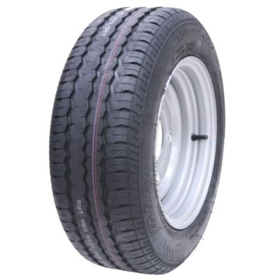 Roue de remorque 185/60 R12c, 5 goujons, entraxe de 6,5 pouces, pneu monté sur jante, Brian James Ifor Williams