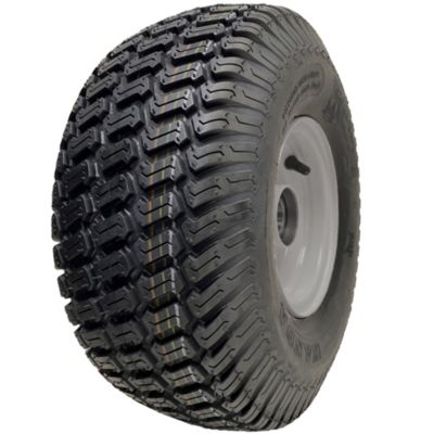 Roue de tondeuse à gazon 15x6.00-6, moyeu de 65 mm, pneu P332 à 4 plis sur jante, roulements de 20 mm