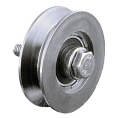 Roue à rainure en V de 120 mm avec 1 roulement à billes