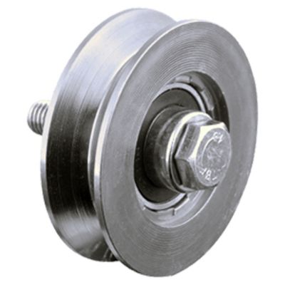 Roue à rainure en V de 120 mm avec 2 roulements à billes