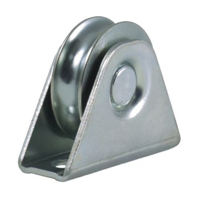 Roue à rainure ronde de 50 mm dans un support fixe