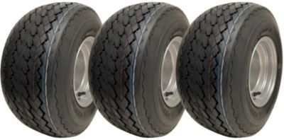 Roues pour voiturette de golf 18x8,50-8, pneus à 4 plis pour gazon montés sur jantes Wanda P509 (lot de 3)