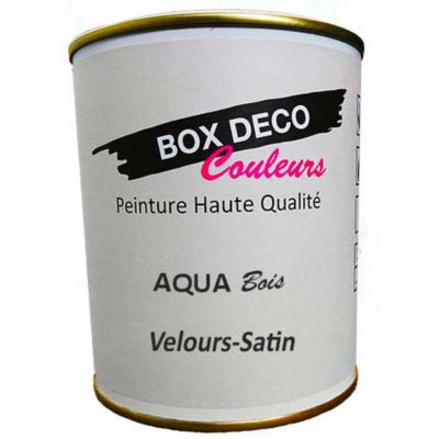 Rouge Corail Peinture bois int/ext aspect velours-satin Aqua Bois - 750 ml