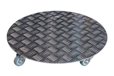 Roule-plante aluminium argent rond ∅40 cm