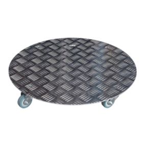 Roule-plante aluminium argent rond ∅40 cm