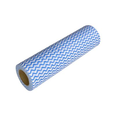 Rouleau 30 chiffons multi-usages jetables bleu L.37 x l.22cm