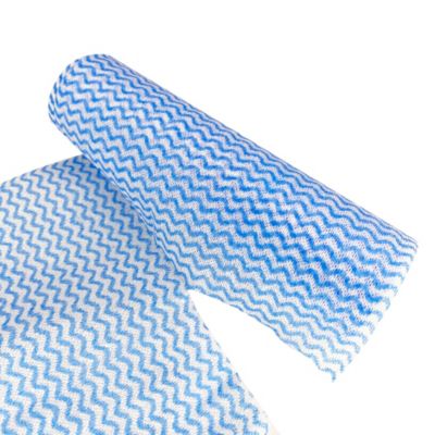Rouleau 30 chiffons multi-usages jetables bleu L.37 x l.22cm