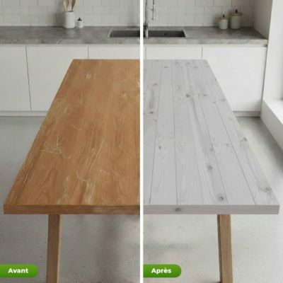 Rouleau adhésif bois blanc-gris au mètre - Autocollants Revêtement Adhésif Cuisine Meubles Salle de bain - 60cmx9m