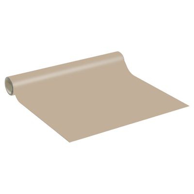 Rouleau adhésif décoratif Vinyle au Mètre - Sticker Lavable Imperméable Mur Cuisine Meubles - 60cmx1m - Taupe