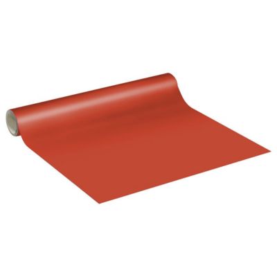Rouleau adhésif décoratif Vinyle au Mètre - Sticker Lavable Imperméable Mur Cuisine Meubles - 60cmx40m - Rouge coquelicot