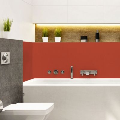 Rouleau adhésif décoratif Vinyle au Mètre - Sticker Lavable Imperméable Mur Cuisine Meubles - 60cmx40m - Rouge coquelicot