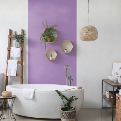 Rouleau adhésif décoratif Vinyle au Mètre - Sticker Lavable Imperméable Mur Cuisine Meubles - 60cmx5m - Lilas