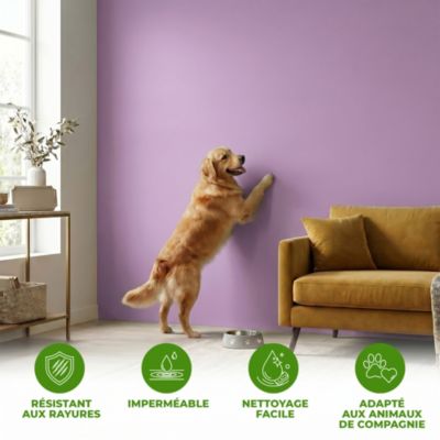 Rouleau adhésif décoratif Vinyle au Mètre - Sticker Lavable Imperméable Mur Cuisine Meubles - 60cmx5m - Lilas