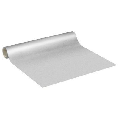 Rouleau adhésif décoratif Vinyle au Mètre - Sticker Lavable Imperméable Mur Cuisine Meubles - 60cmx6m - Argent