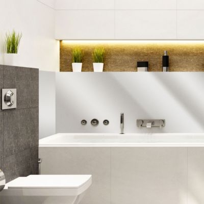 Rouleau adhésif décoratif Vinyle au Mètre - Sticker Lavable Imperméable Mur Cuisine Meubles - 60cmx6m - Argent