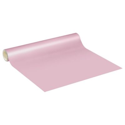 Rouleau adhésif décoratif Vinyle au Mètre - Sticker Lavable Imperméable Mur Cuisine Meubles - 60cmx6m - Rose poudre