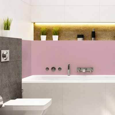 Rouleau adhésif décoratif Vinyle au Mètre - Sticker Lavable Imperméable Mur Cuisine Meubles - 60cmx6m - Rose poudre