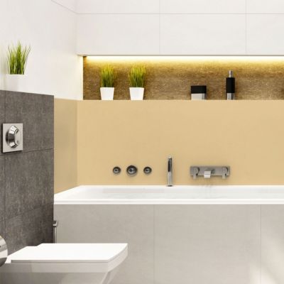 Rouleau adhésif décoratif Vinyle au Mètre - Sticker Lavable Imperméable Mur Cuisine Meubles - 60cmx6m - Sable