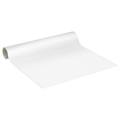 Rouleau adhésif Imperméable Vinyle au Mètre - Sticker Lavable Cuisine Meuble Armoire Porte - 60cmx3m - Blanc