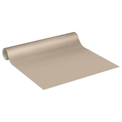 Rouleau adhésif Imperméable Vinyle au Mètre - Sticker Lavable Cuisine Meuble Armoire Porte - 60cmx6m - Taupe
