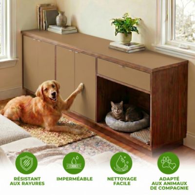 Rouleau adhésif Imperméable Vinyle au Mètre - Sticker Lavable Cuisine Meuble Armoire Porte - 60cmx9m - Cuivre