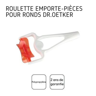 Rouleau découpe pâte 14 cm Dr.Oetker Baker Edition