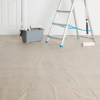 Rouleau de bâche de protection sol fine GoodHome 3 x 15m