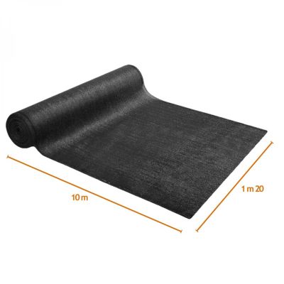 Rouleau de brise vue occultant pour jardin - 1,20 x 10 m - Gris - Linxor