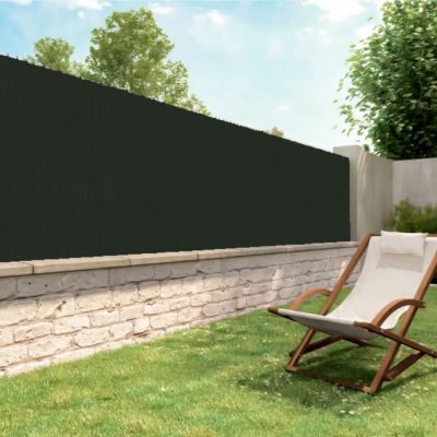 Rouleau de brise vue occultant pour jardin - 1,80 x 10 m - Vert - Linxor