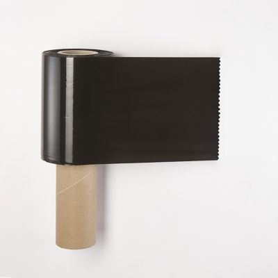 Rouleau de film étirable noir Mottez L.200 x l.0,125 m