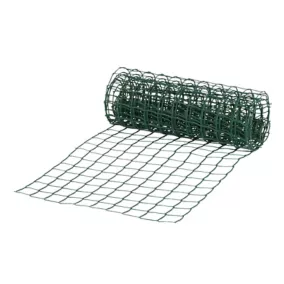 Rouleau de grillage en Acier et PVC vert 50 x 50 mm L.5m h.0.5m