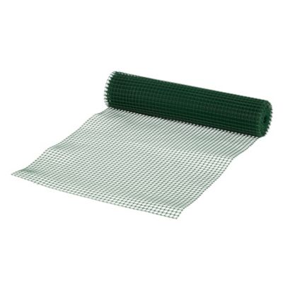 Rouleau de grillage souple Blooma - coloris vert - maille carrée 10 x 10 mm - L.5 m x H.0,50 m