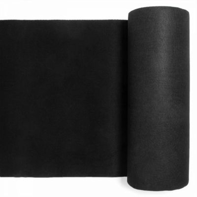 Rouleau de moquette 1 x 2,50 m noir  Oviala