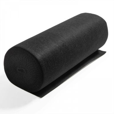 Rouleau de moquette 1 x 2,50 m noir  Oviala