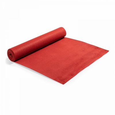 Rouleau de moquette 1 x 5 m rouge  Oviala