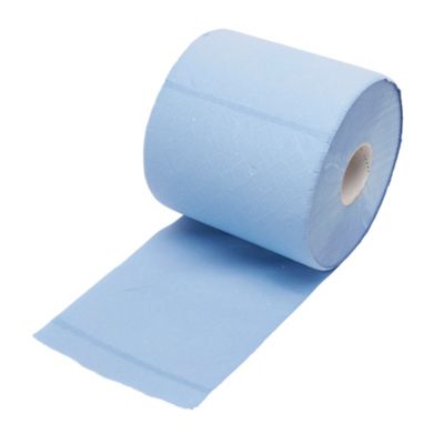 Rouleau de papier absorbant 400 feuilles bleu