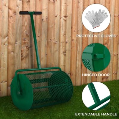 Rouleau Epandeur à Compost 80 L - Vert