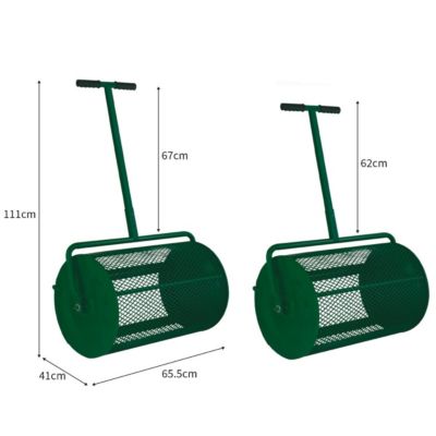 Rouleau Epandeur à Compost 80 L - Vert