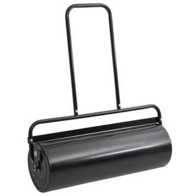 Rouleau à gazon de jardin à tirer et colliers d'aérateur 63 L fer acier vidaXL