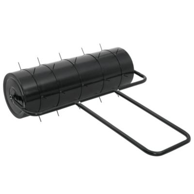 Rouleau à gazon de jardin à tirer et colliers d'aérateur 63 L fer acier vidaXL