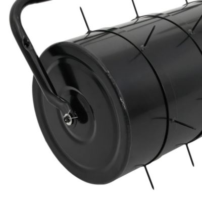 Rouleau à gazon de jardin à tirer et colliers d'aérateur 63 L fer acier vidaXL