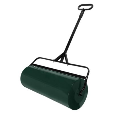 Rouleau à gazon ECD Germany 63 L 90 cm de largueur en acier vert remplissable par eau ou sable