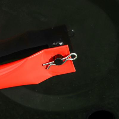 Rouleau à gazon jardin en acier avec poignée dim. 59L x 32l x 107H cm lestage max. 38 L rouge noir
