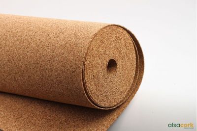 Rouleau isolant souple en liège standard 2mm - 10mx1m