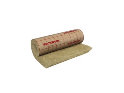 Rouleau laine de roche Rockwool Roulrock kraft - 1,2 x 5 m ép.100 mm (vendu au rouleau)