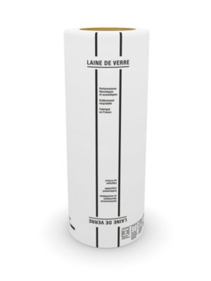 Rouleau laine de verre kraft ép. 100 mm 1,20 x 8 m
