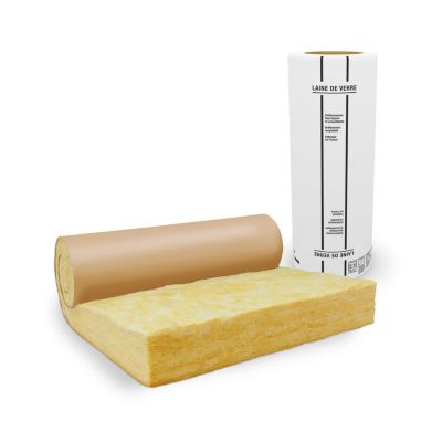 Rouleau laine de verre kraft ép. 200 mm 1,20 x 5,4 m